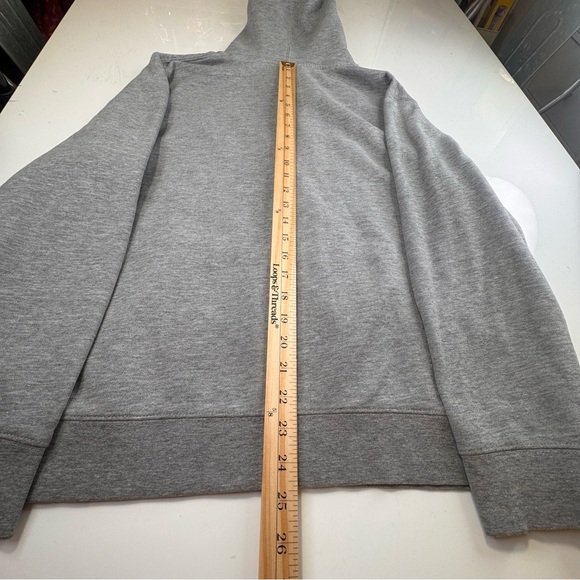 Vintage Stussy International Hoodie Men's Medium Gray Y2K Streetwear Made in USA - Picture 5 of 13